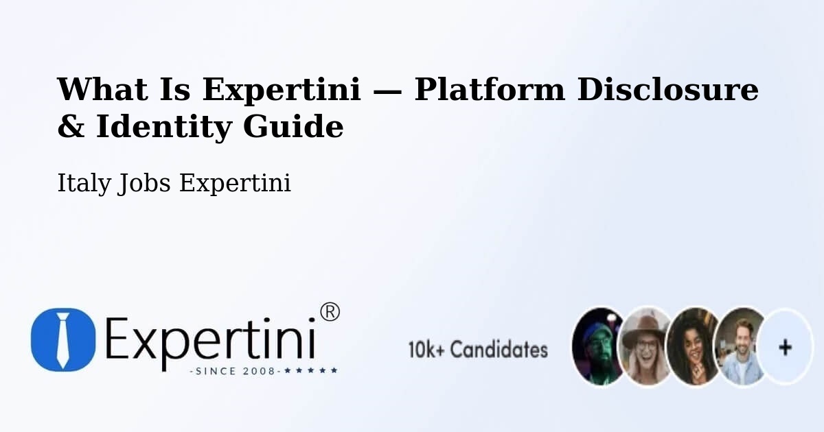 What Is Expertini — Platform Disclosure & Identity Guide – Ardea